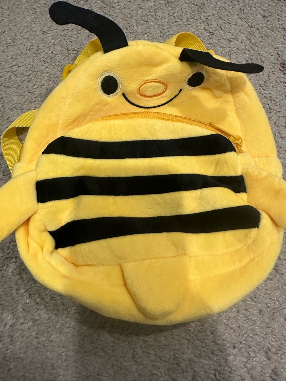Kids Plush Bee Backpack - Yellow & Black
